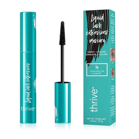 2 PACK Thrive Causmetics Liquid Lash Extensions Mascara BRYNN Rich Black - Picture 2 of 3